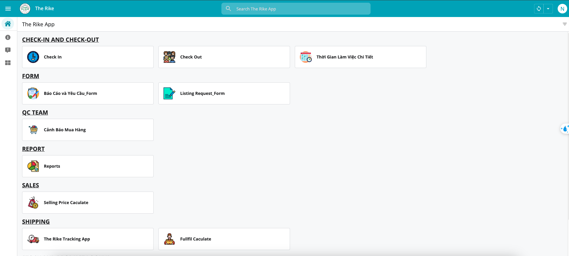 The Rike: Management App The Rike: Management App